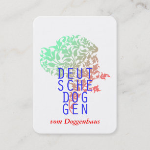 Tarjetas de presentación de Gran Danés