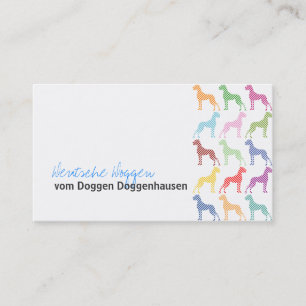 tarjetas de presentación de Gran Danés