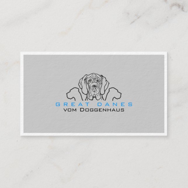 Tarjetas de presentación de Great Danes (Anverso)