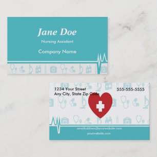 Tarjetas de presentación de Heartbeat Care Medical