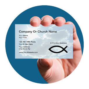 Tarjetas de presentación de iglesia o cristianas