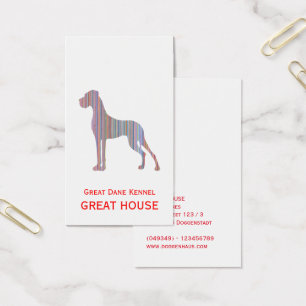 Tarjetas de presentación de ilustración de Gran Da