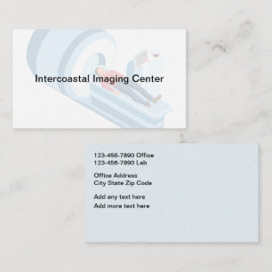 Tarjetas de presentación de imágenes de radiología