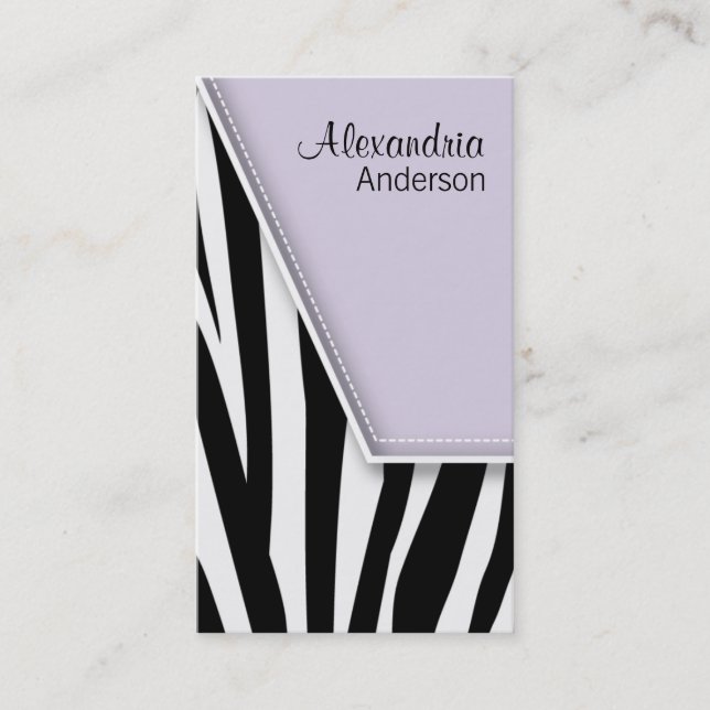 Tarjetas de presentación de impresión Zebra Zebra  (Anverso)
