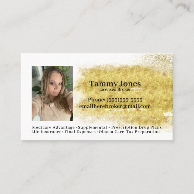 Tarjetas de presentación de impuestos simples de B (Anverso)