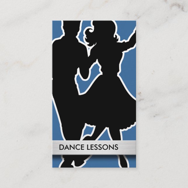 Tarjetas de Presentación de Instructor de Baile (Anverso)