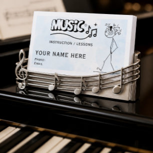 Tarjetas de Presentación de Instructor de Música