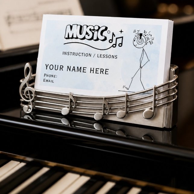 Tarjetas de Presentación de Instructor de Música (Subido por el creador)