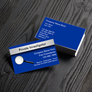 Tarjetas de presentación de investigador privado