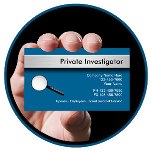 Tarjetas de presentación de investigador privado