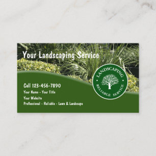 Tarjetas de presentación de jardinería