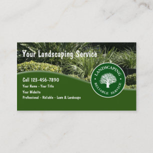 Tarjetas de presentación de jardinería