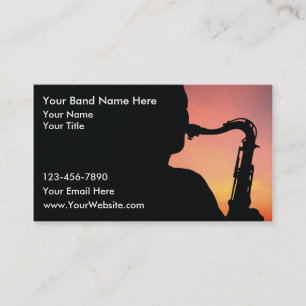 Tarjetas de presentación de Jazz