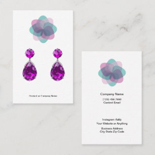 Tarjetas de presentación de joyas de presupuesto d