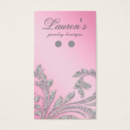 Tarjetas de presentación de joyas Purpurina de joy