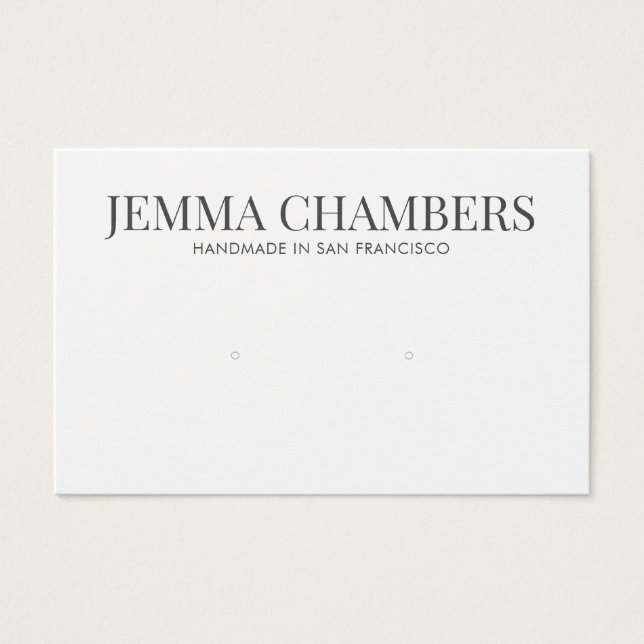 Tarjetas de presentación de joyería de barrido bla (Anverso)