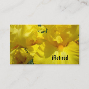 Tarjetas de Presentación de Jubilación iRetired Na