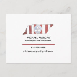 tarjetas de presentación de la bandera del estado 