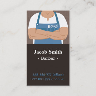 Tarjetas de presentación de la elegante barbería m
