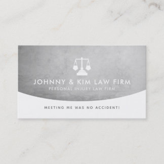 Tarjetas de presentación de la firma de abogados d
