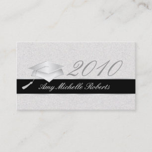 Tarjetas de presentación de la graduación de