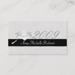 Tarjetas de presentación de la graduación de