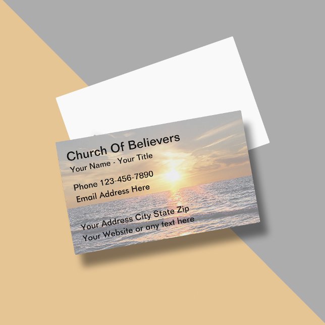 Tarjetas de presentación de la Iglesia del Atardec (Subido por el creador)