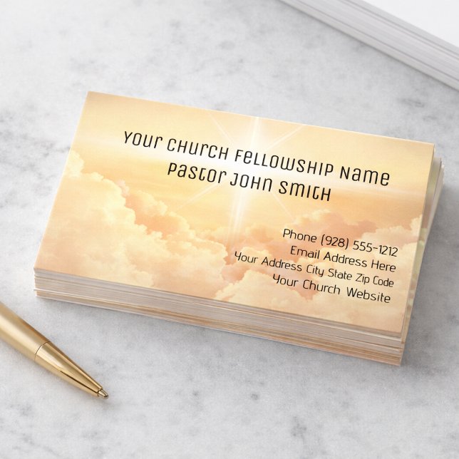 Tarjetas de presentación de la Iglesia Nube Celest (Subido por el creador)