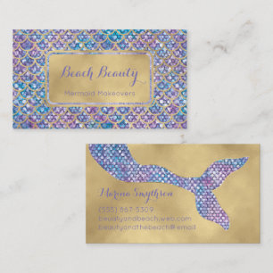 Tarjetas de presentación de la sirena Blue Periwi