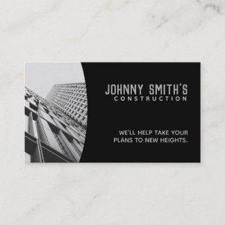 Tarjetas de presentación de lemas de construcción