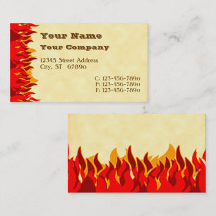 Tarjetas de presentación de letras occidentales de