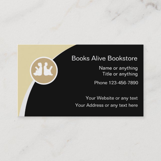 Tarjetas de presentación de librería (Anverso)