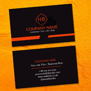 Tarjetas de presentación de logo empresarial Premi