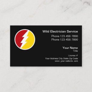 Tarjetas de presentación de logotipo de electricis