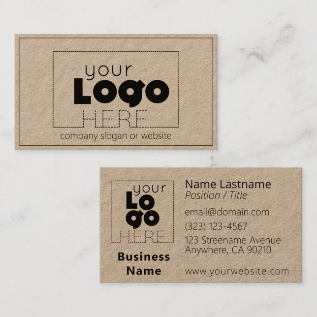 Tarjetas de presentación de logotipo de Personaliz (Anverso / Reverso)