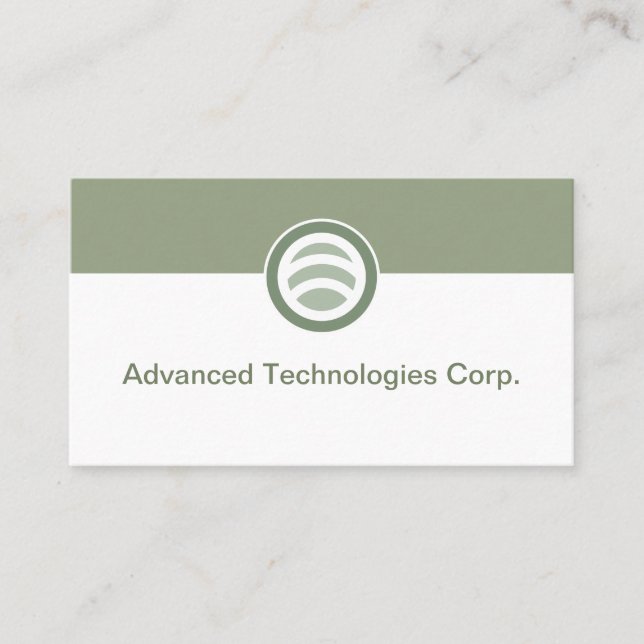 Tarjetas de presentación de logotipo de tecnología (Anverso)