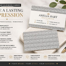 Tarjetas de presentación de lujo Art Deco