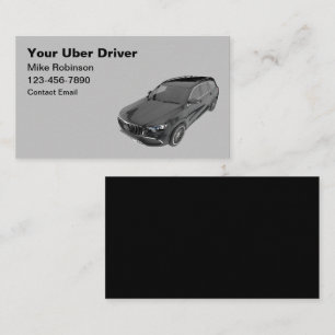 Tarjetas de presentación de lujo para Uber Ride Ha