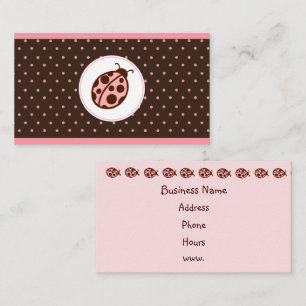 Tarjetas de presentación de Mariquita Rosa