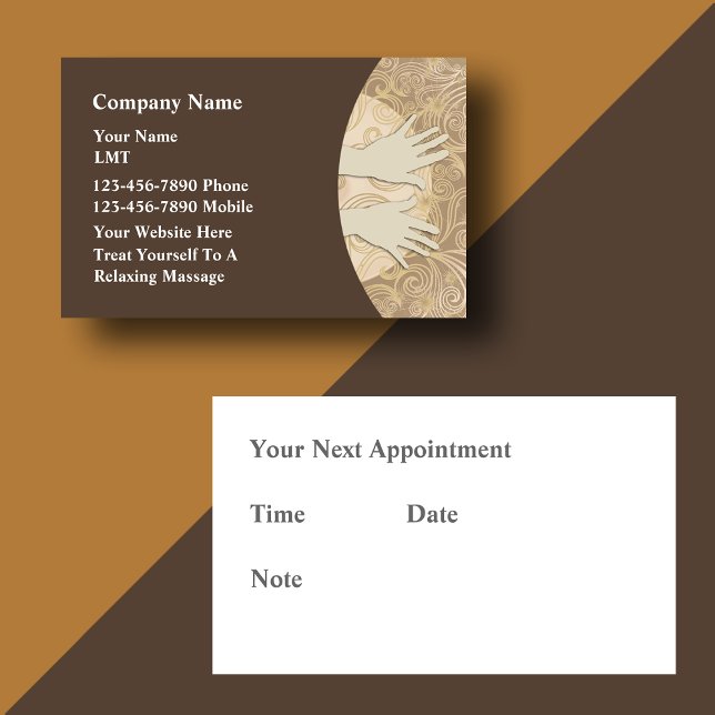 Tarjetas de presentación de masaje (Subido por el creador)