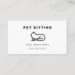 Tarjetas de presentación de Mascota para gatos