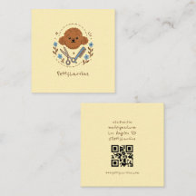 Tarjetas de presentación de mascotas doodle