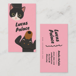 Tarjetas de presentación de mascotas lindas garaba