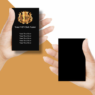 Tarjetas de presentación de membresía del Club VIP
