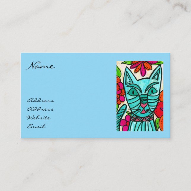 Tarjetas de Presentación de Mi Mejor Amigo Gato (Anverso)