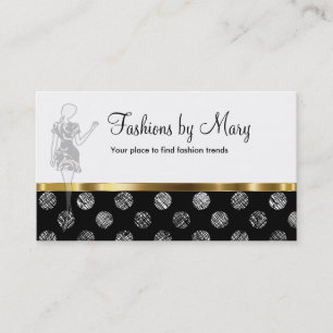 Tarjetas de presentación de moda con estilo