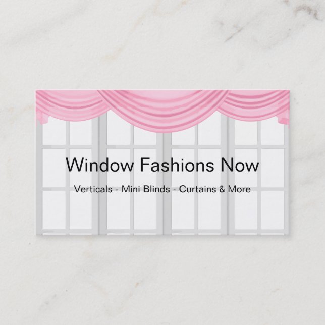 Tarjetas de Presentación de Moda de Ventana Modern (Anverso)
