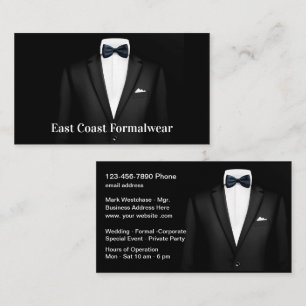 Tarjetas de presentación de moda para alquiler de 