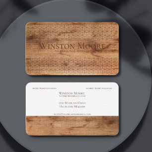 Tarjetas de presentación de modelos geométricos de
