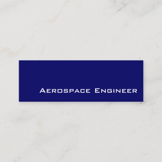 Tarjetas de presentación de Navy White Aerospace E (Anverso)